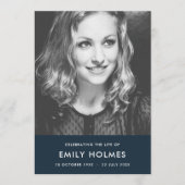 Programme Funérailles modernes | Célébration de la vie en bl (Devant)