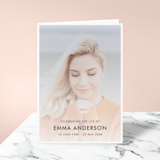 Programme Funérailles modernes | Célébration de la vie photo