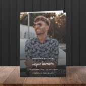 Programme Funérailles modernes | Célébration de la vie pliée