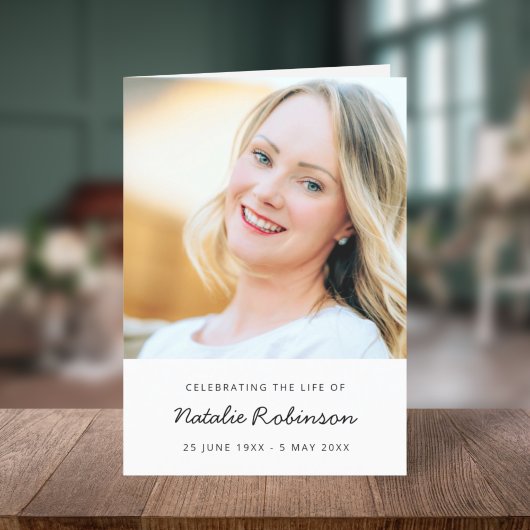 Programme Funérailles modernes | Célébration de l'ordre de s