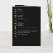 Programme Funérailles modernes / Mémorial / Célébration de l (Dos)