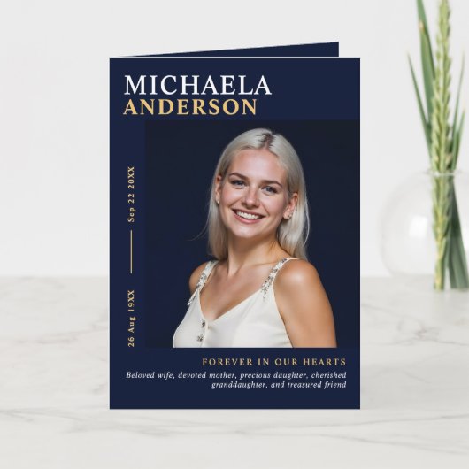 Programme Funérailles modernes / Mémorial / Célébration de l (Devant)