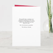 Programme Funérailles modernes | Ordre de service rose plié (Dos)