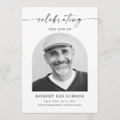 Programme Funérailles Nécrologie Ordre de service Photo Mémo (Devant)