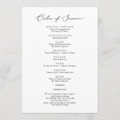 Programme Funérailles nécrologie Ordre de service Photo Mémo (Dos)