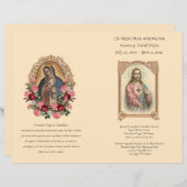 Programme funéraire (Devant / Derrière)