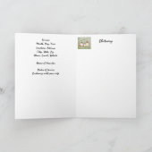 Programme funéraire Aquarelle personnalisée Oiseau (Intérieur)