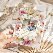 Programme funéraire Blush rose et jaune Flora