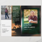 Programme funéraire Circulaire Modèle (Devant)