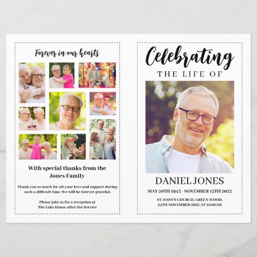 Programme funéraire classique pour hommes (Devant)