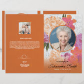 Programme funéraire commémoratif (Devant / Derrière)