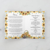 Programme funéraire - Conception des tournesols (Intérieur)