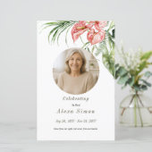 Programme funéraire d'anthurium feuille vert tropi (Debout devant)