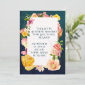 Programme funéraire d'aquarelle bleue Vibrant Flor (Debout devant)