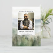 Programme funéraire d'aquarelle de la nature humid (Debout devant)