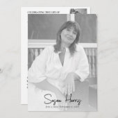 Programme funéraire de célébration moderne de la v (Devant / Derrière)