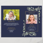 Programme Funéraire De Foliage De L'Ordre Bleu Du (Devant)