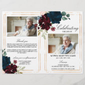 Programme funéraire de la Marine et de la Bourgogn (Devant)