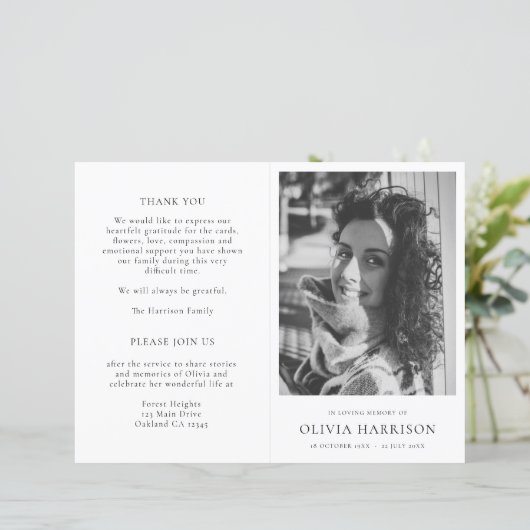 Programme funéraire de l'ordre commémoratif minima (Debout devant)