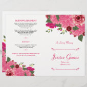 Programme funéraire de l'ordre de service Circulai (Devant / Derrière)