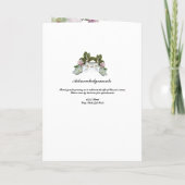 Programme funéraire de Magnolia Fleurs Blanches (Dos)