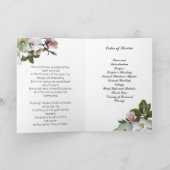 Programme funéraire de Magnolia Fleurs Blanches (Intérieur)