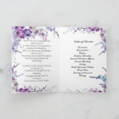 Programme funéraire de Purple Orchids (Intérieur)