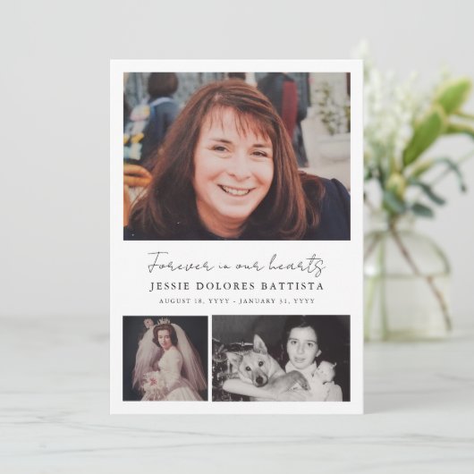 Programme funéraire de Sympathy Memorial Multi-Pho (Debout devant)