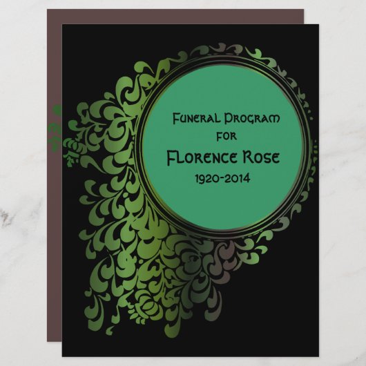 Programme funéraire des Pagan celtes tribaux Pg 1- (Devant / Derrière)