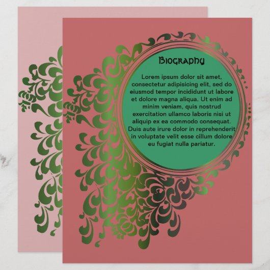 Programme funéraire des Pagan celtes tribaux Pg 5- (Devant / Derrière)