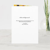 Programme funéraire des tournesols (Dos)