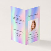 Programme funéraire en violet rose arc-en-ciel (Outside)