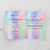 Programme funéraire en violet rose arc-en-ciel (Intérieur)