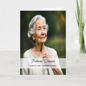 Programme funéraire Fleur sauvage moderne Boho (Devant)