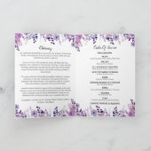 Programme funéraire - Fleurs sauvages violettes Co (Intérieur)