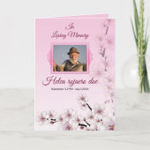 Programme funéraire floral Modèle Brochure (Devant)