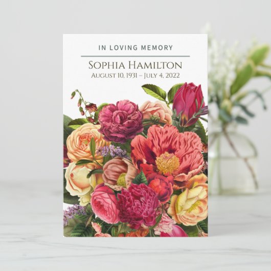 Programme funéraire floral sur mesure (Debout devant)