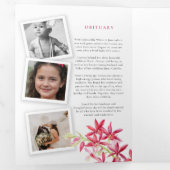 Programme funéraire joaillerie rouge orchidée fleu (Intérieur en premier)