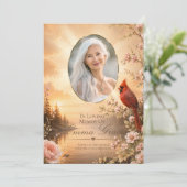 Programme funéraire mémorial du cardinal pour elle (Debout devant)