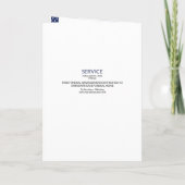 Programme funéraire Modèle Armée militaire (Dos)