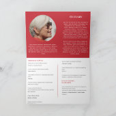 Programme funéraire Modèle Memorial Celebration Li (Intérieur)