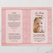 Programme Funéraire Modèle Pour Enfants (Devant)