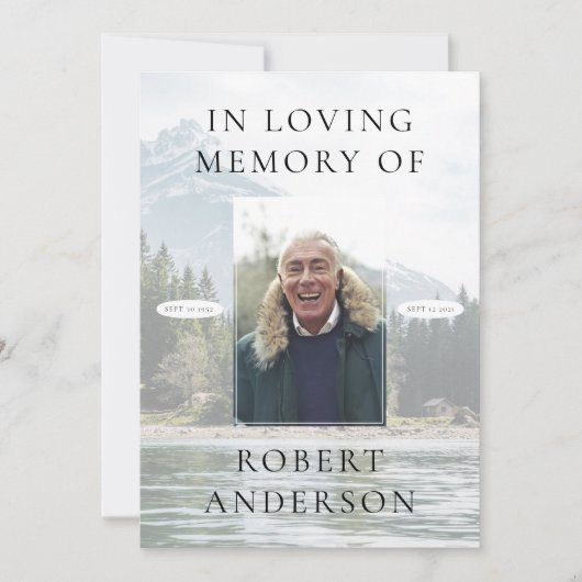 Programme funéraire moderne de Loving Memory (Devant)