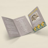 Programme funéraire | Orbitologie Rustique Sunflow