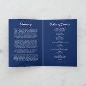 Programme funéraire| Ordre de service Blue Gold (Intérieur)