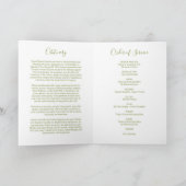 Programme funéraire | Ordre moderne du service (Intérieur)