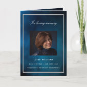 Programme funéraire photo ciel bleu (Devant)