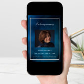 Programme funéraire photo ciel bleu