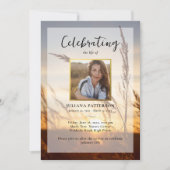 Programme funéraire photo de terrain du coucher de (Devant)