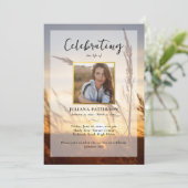 Programme funéraire photo de terrain du coucher de (Debout devant)